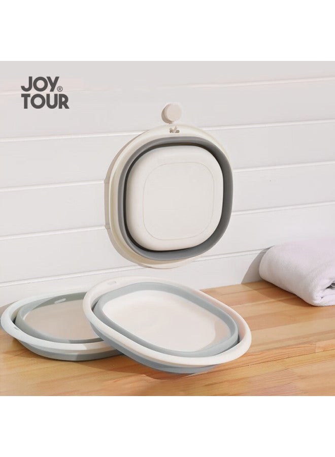 JOY TOUR Joytour Portable Folding Basin For Travel, Kitchen And Bathroom, Collapsible Water Basin For Foot Soaking, Gray Medium Size  - Image 3
