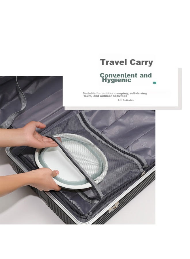 JOY TOUR Joytour Portable Folding Basin For Travel, Kitchen And Bathroom, Collapsible Water Basin For Foot Soaking, Gray Medium Size  - Image 4