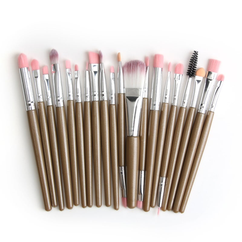 Set of 20 PCS Makeup Brush Kit for Foundation Liquid Cream Blending Powder Eyeshadow Blush Cosmetics Concealer Brushes with Soft & Dense Bristles - Image 5