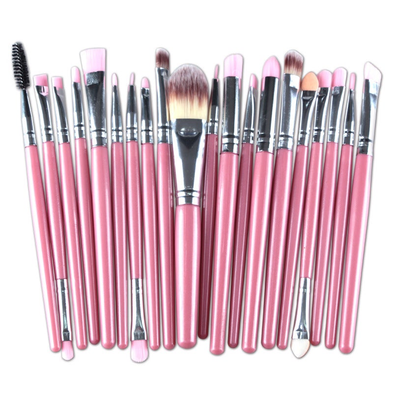 Set of 20 PCS Makeup Brush Kit for Foundation Liquid Cream Blending Powder Eyeshadow Blush Cosmetics Concealer Brushes with Soft & Dense Bristles - Image 4
