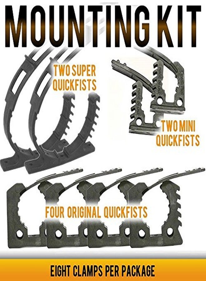 Quick Fist Clamp Mounting kit-90010 (contains 8 pieces), Black - Image 4