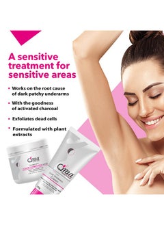 Qraa Underarm Kit For Dark Underarms |For Uneven Skin Tone And Dark Underarms |Paraben Free | For Dark Body Parts Like Neck, Ankles, Knuckles, Armpits, Thighs, Elbows & Underarm ( 350Gm ) Pack Of 2  - Image 3