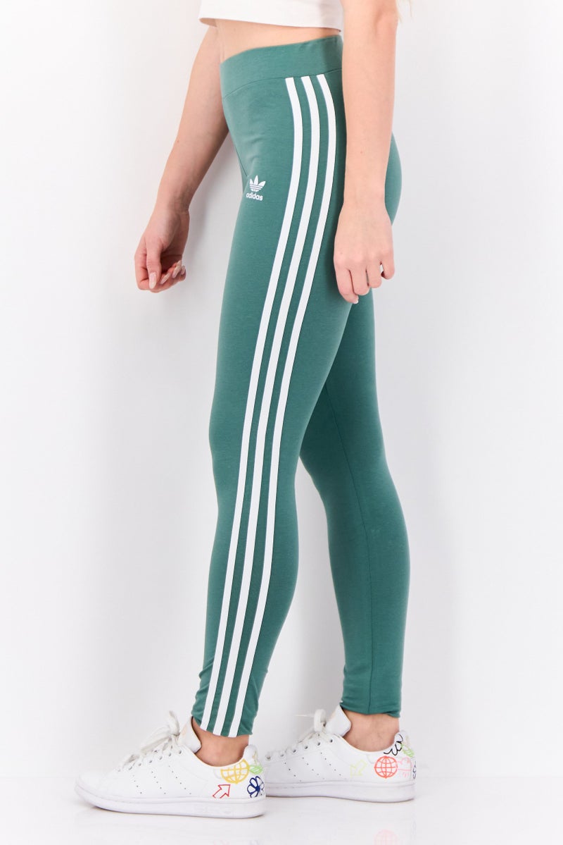 adidas Originals Women Tight Fit Training Leggings, Sage Green - Image 4