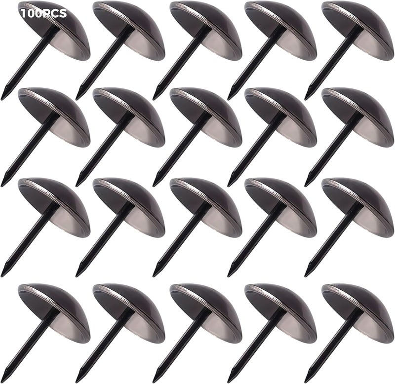 100 Pcs Vintage Dome Decorative Tacks, Metal Nails for Wood, Upholstery, Wall Decor and Furniture, Construction - Image 1