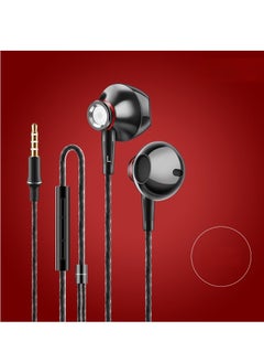 Generic New in-ear stereo wired music headphones (black)  - Image 1