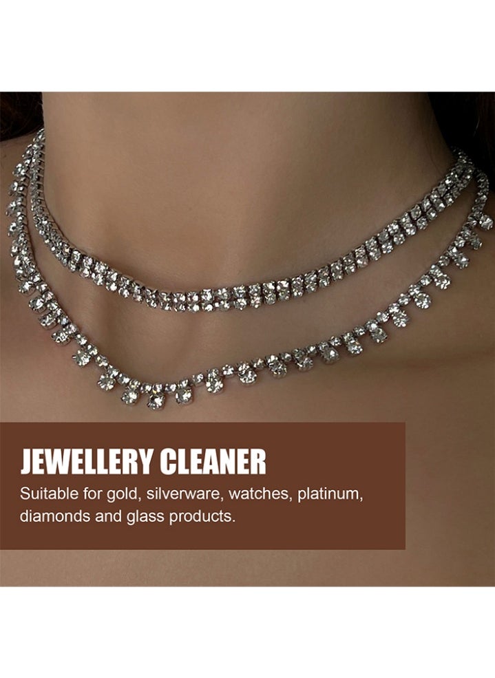 JUE-FISH Jewelry Cleaner, Jewelry Cleaner Solution for Diamond, Gold, Silver, Gemstones, Best Extra Concentrated Formula Silver Jewelry Cleaner For Sonic And Ultrasonic Jewelry Cleaner Solution 100ML  - Image 5