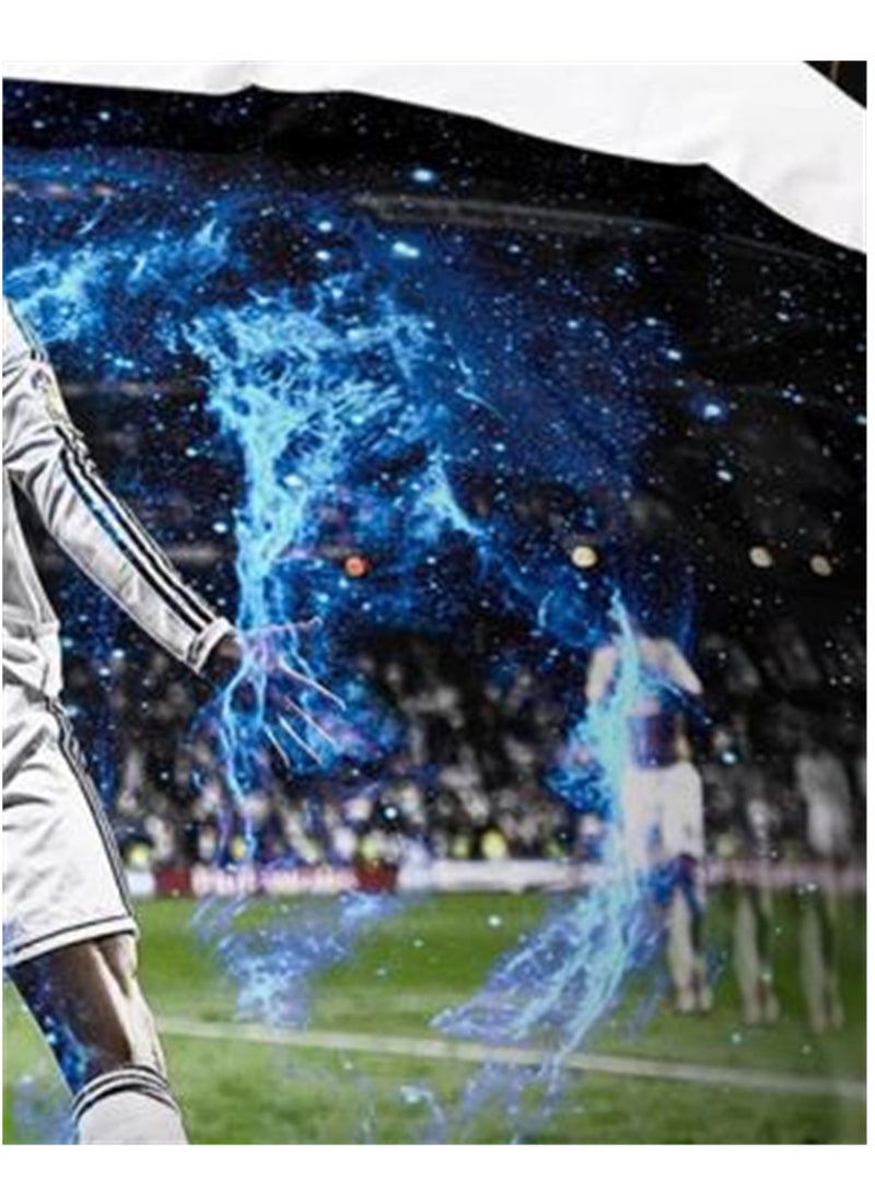 3pc creative 3d printing creative printing 1 quilt cover 2 pillowcases fashion set football star Ronaldo - Image 4