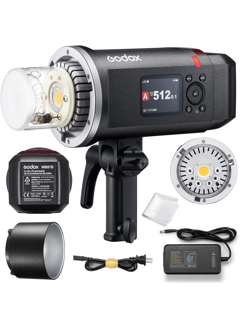 GODOX AD600BMII WITSTRO Manual All-in-One Outdoor Flash – 600Ws, 2.4GHz Wireless Control, HSS, Rechargeable Battery, Bowens Mount - Image 1