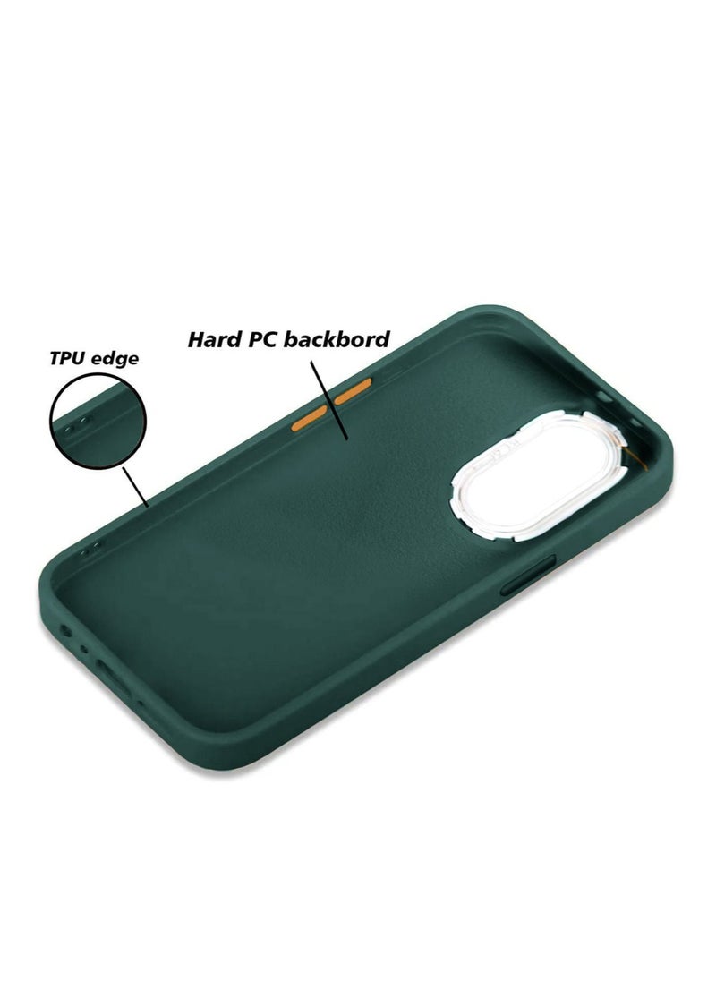 دبليو تيك غطاء جراب أنيق مطلي بالكاميرا لهاتف Oppo A98 5G 2023 باللون الأخضر الداكن  - Image 3