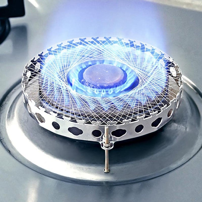Gokich Gokich Energy Saving Net Hood Cover Windproof Gather Fire Wok Stand for Gas Stove Rust Proof Round Gas Stove NetGas Cooker NetGas Saver Device  - Image 5