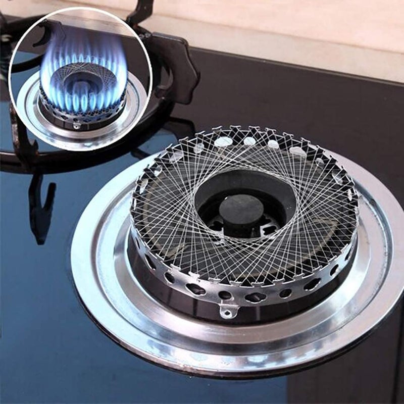 Gokich Gokich Energy Saving Net Hood Cover Windproof Gather Fire Wok Stand for Gas Stove Rust Proof Round Gas Stove NetGas Cooker NetGas Saver Device  - Image 3