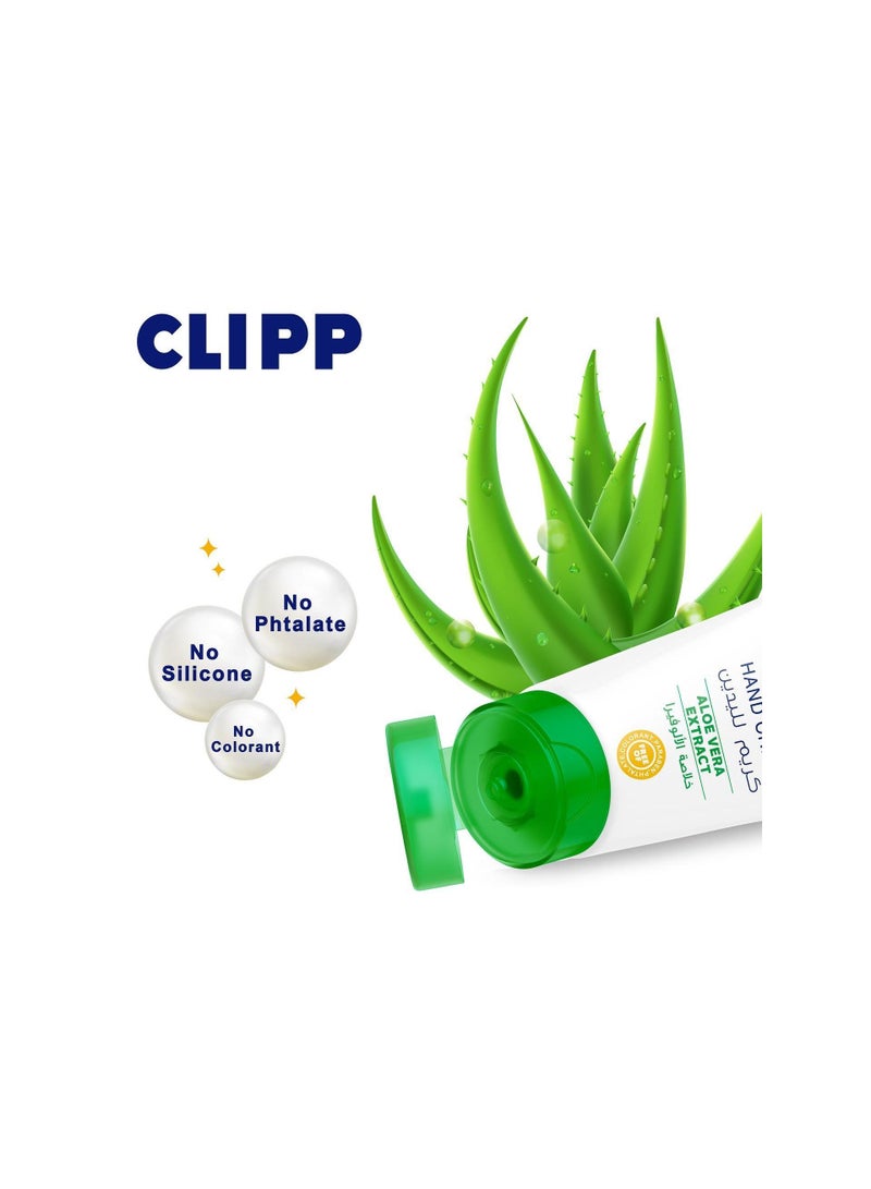 Clipp Aloe Vera Hand Cream All Skin Types Natural Beeswax 75ml - Image 4