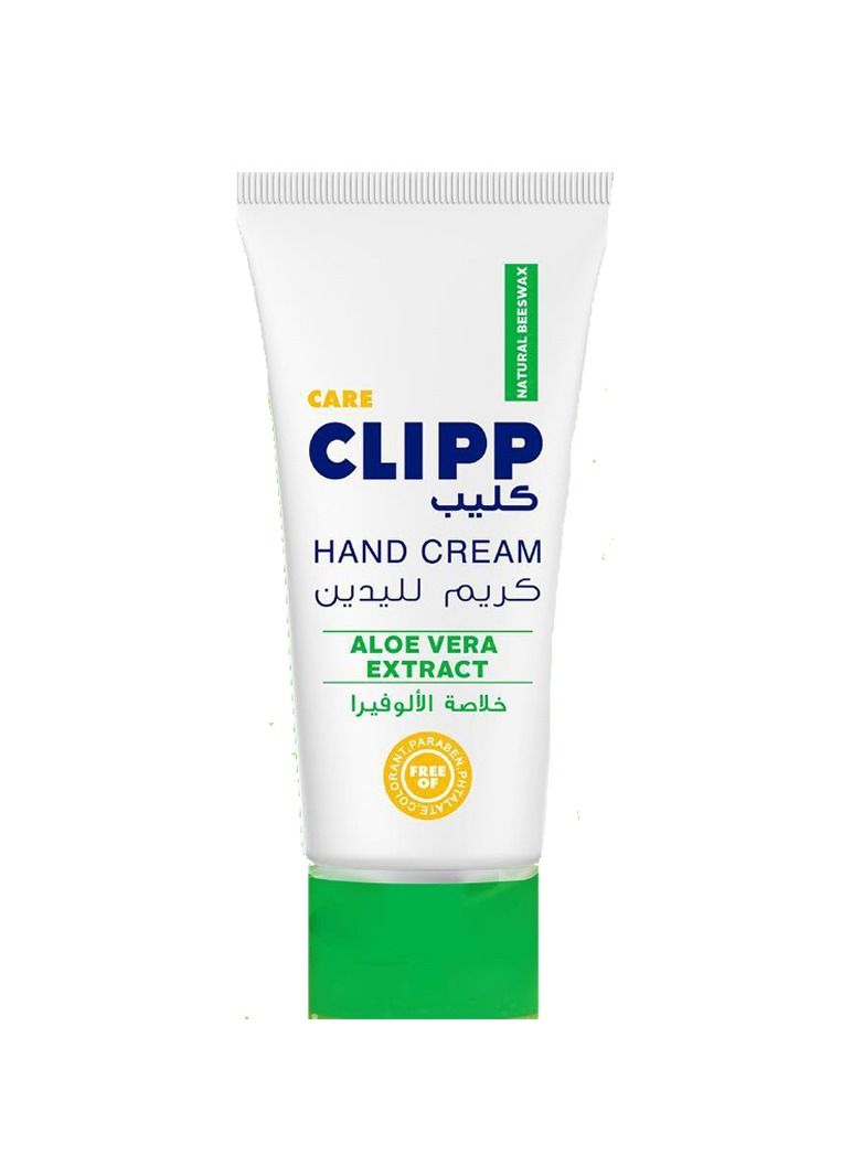 Clipp Aloe Vera Hand Cream All Skin Types Natural Beeswax 75ml - Image 1