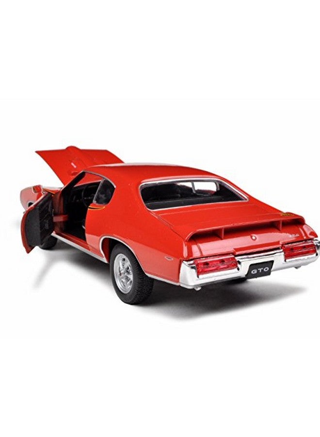 MOTORMAX موديل سيارة ميتورماكس 73133 بونتياك جي تي أو 1969 برتقالي 1:24 مقياس مصبوب - Image 3