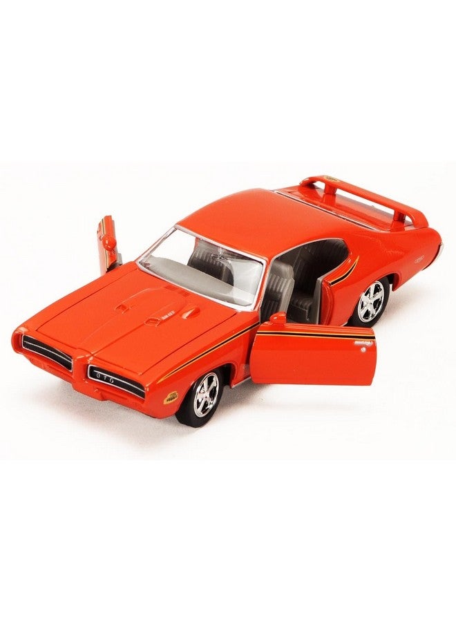MOTORMAX موديل سيارة ميتورماكس 73133 بونتياك جي تي أو 1969 برتقالي 1:24 مقياس مصبوب - Image 2