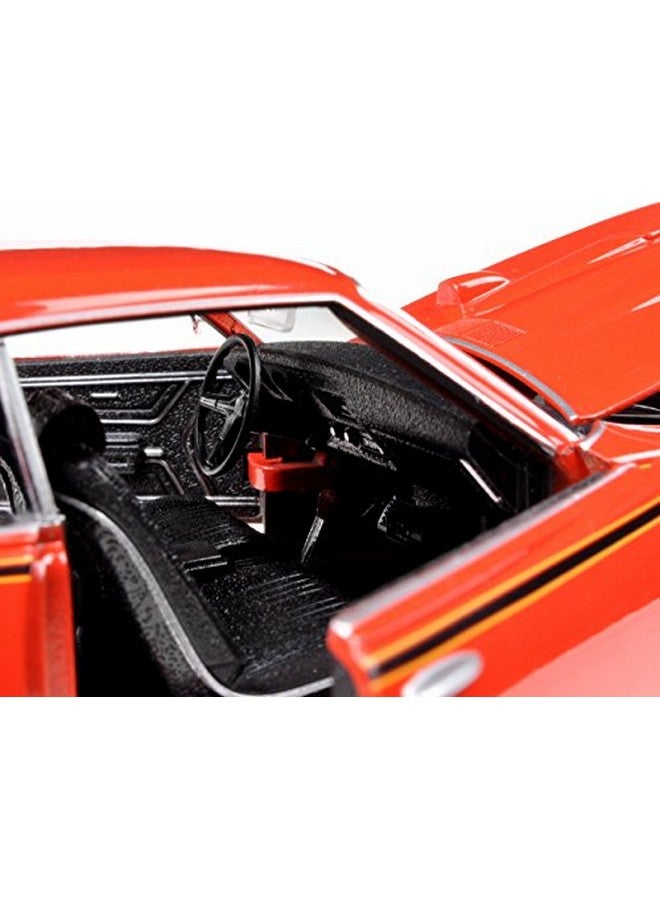 MOTORMAX موديل سيارة ميتورماكس 73133 بونتياك جي تي أو 1969 برتقالي 1:24 مقياس مصبوب - Image 4