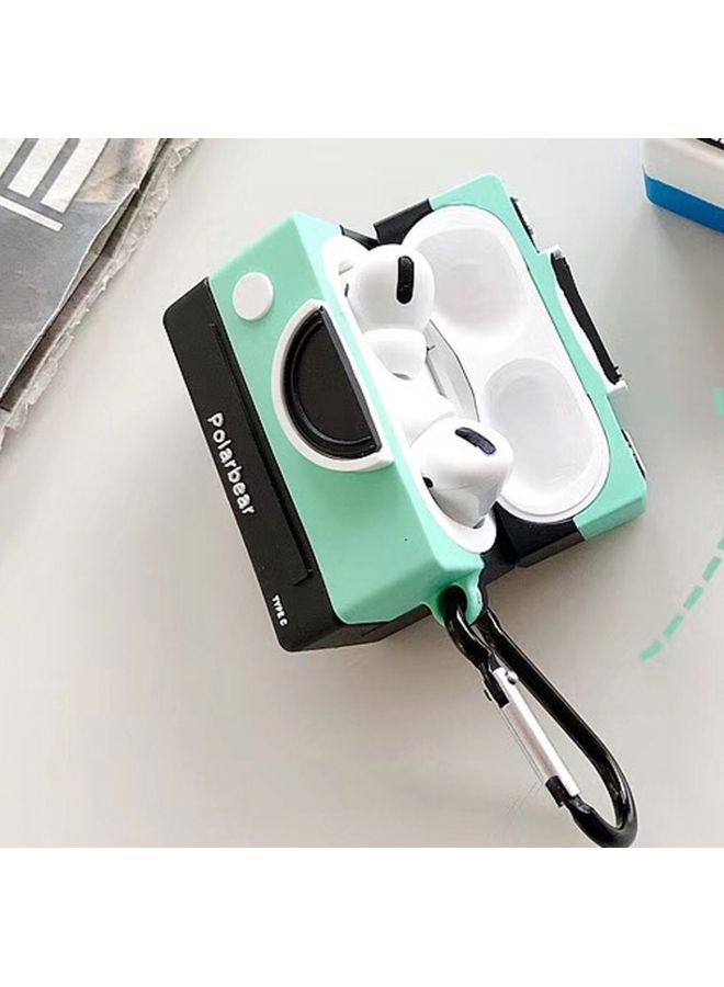 Raxoom Case Cover For Apple AirPods Pro Camera Bluetooth Headphone Protective Case Green