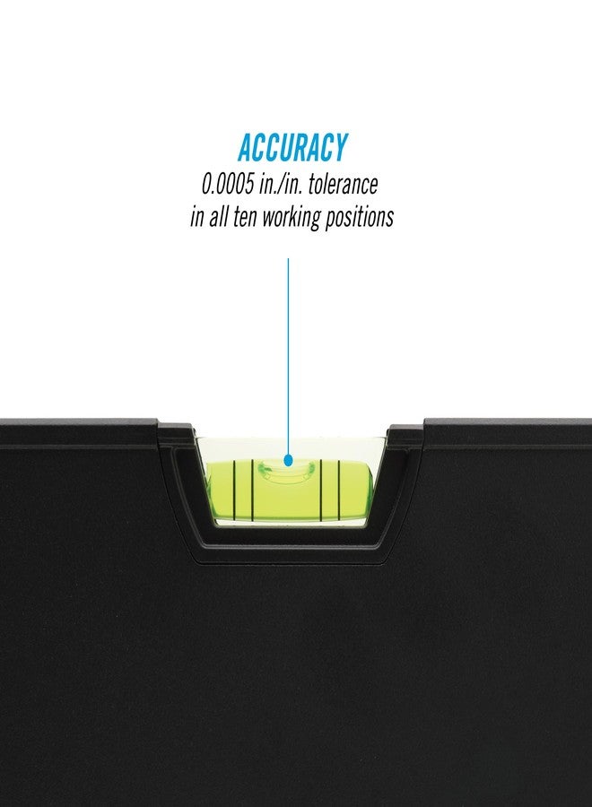 CHANNELLOCK 48-Inch, Professional-Grade Aluminum Box Level with Solid Block Acrylic Vials, 5200-0048 - Image 3