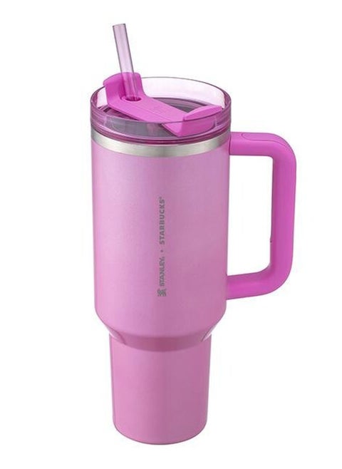 Quencher H2.0 FlowState Stainless Steel Vacuum Insulated Tumbler with Lid and Straw for Water, Iced Tea or Coffee, Smoothie and More, 40 oz