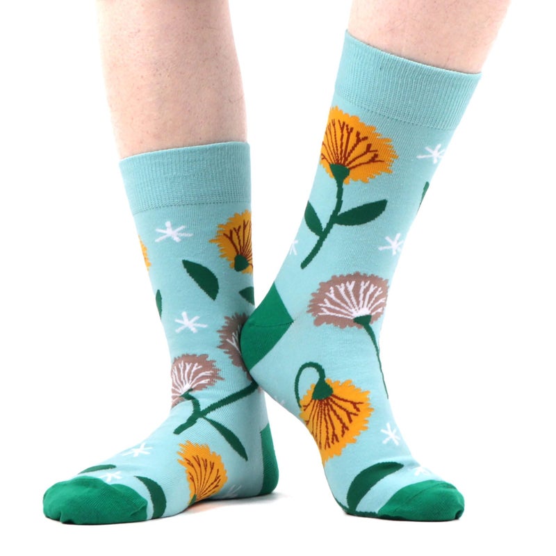 WeciBor Women's Funny Colorful Floral Pattern Socks, 5 Pairs Multicolor Flower, Size 8-12 - Image 4