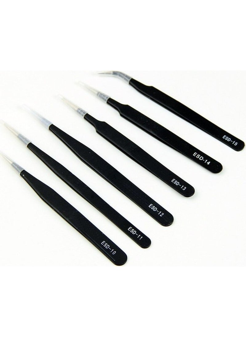 NSK Anti Static Tweezer Set Esd 6 Pcs  - Image 3