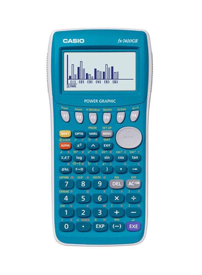 Dot Matrix HD Display Graphic Model Calculator Blue
