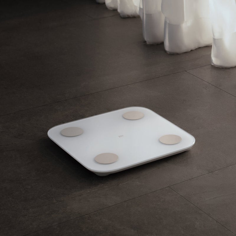 Xiaomi Intelligent Body Composition Monitor Universal Fat Scale With Hidden LED Display HP6-LU White - Image 2