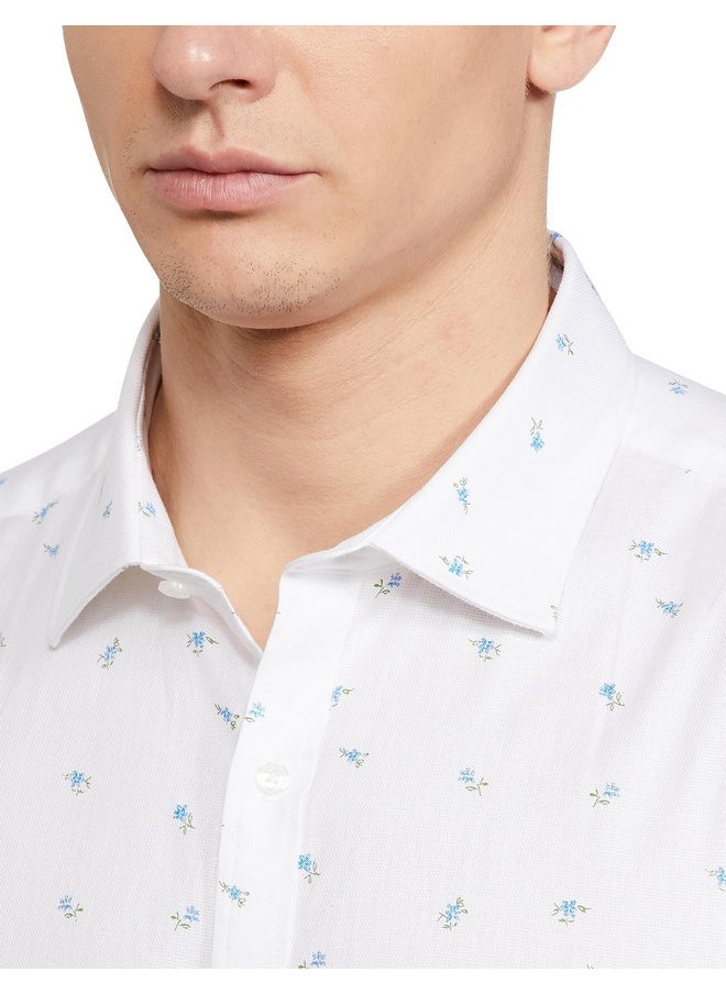 بارك أفينيو - قميص بارك أفينيو رجالي بقصّة Slim Fit (PMSX17146-W1_White) - Image 1
