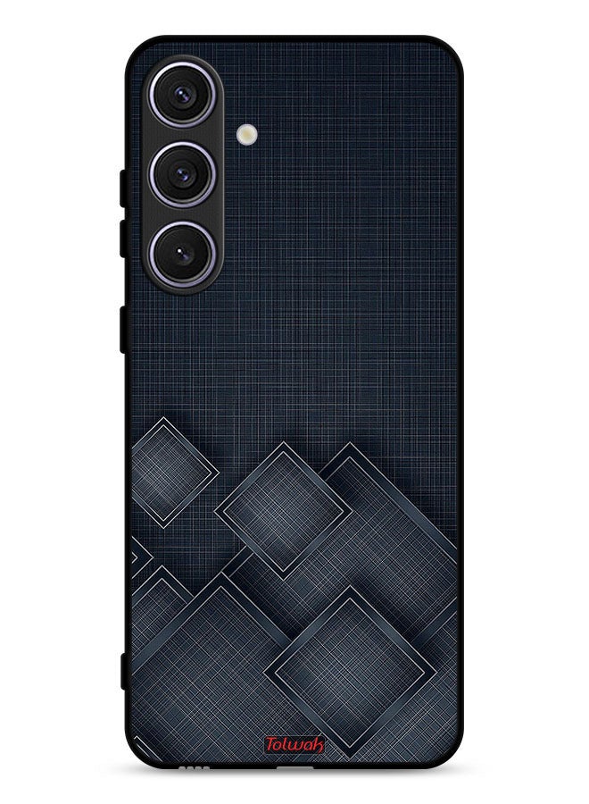 Tolwak Samsung Galaxy S25 Plus Protective Case Cover Squares Pattern On Cloth - Image 1