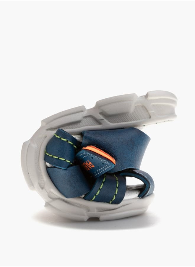 Boys Strap Sandals With Hook And Loop Closure