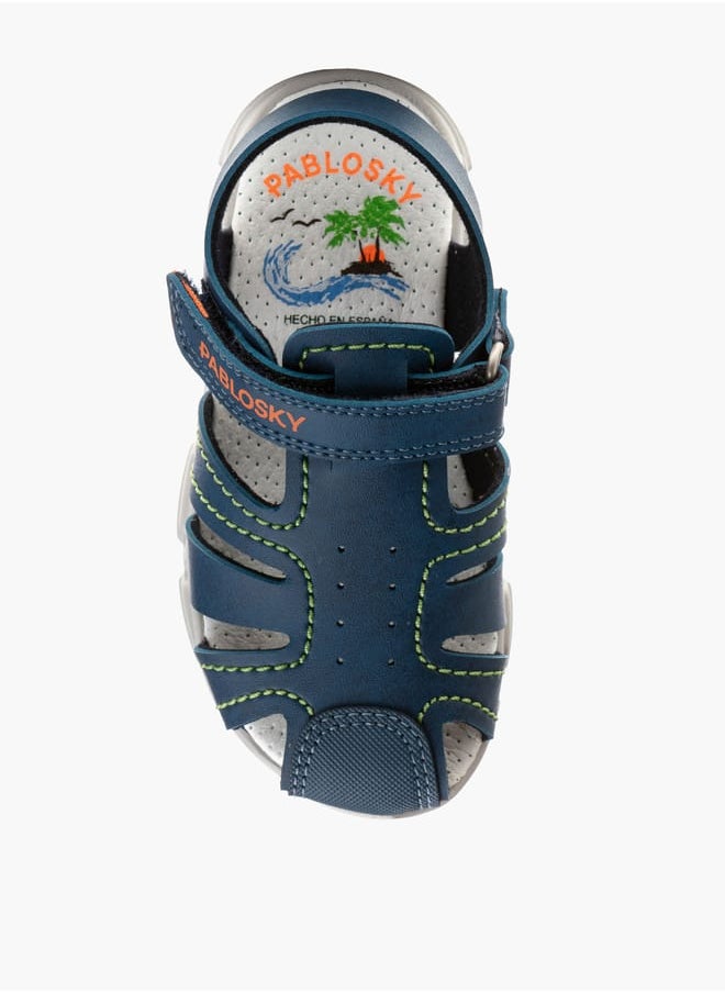 Pablosky Boys Strap Sandals With Hook And Loop Closure  - Image 4