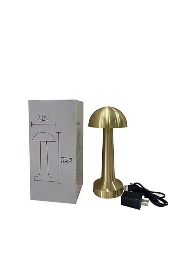 Cordless Industrial LED Table Lamp  Rechargeable Battery Operated Metal Touch Sensor Brightness Portable Night Light for Dining Restaurant Nightstand - Image 2