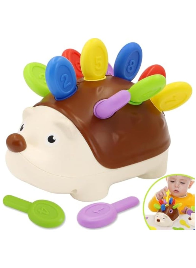 ويمسي ألعاب مونتيسوري للأطفال الصغار ألعاب القنفذ التعليمية للأطفال بعمر سنة واحدة، ألعاب تعليم المهارات الحركية الدقيقة للأطفال في مرحلة ما قبل المدرسة، ألعاب الأطفال العد والفرز، هدايا للأطفال بعمر 18 شهرًا 2 3 4 سنوات من عمر 2 سنة الأولاد والبنات - Image 2