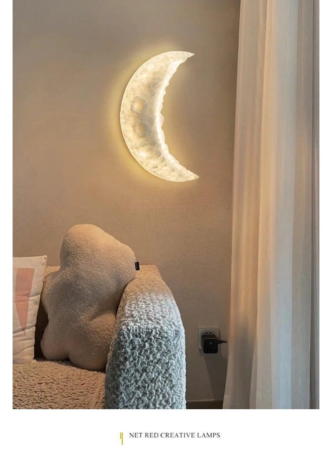 ACLIX Moon lamp wall decoration,Ornament Moon Lamp LED Night Light White - Image 1