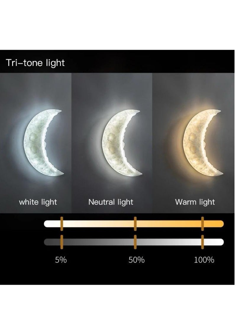 ACLIX Moon lamp wall decoration,Ornament Moon Lamp LED Night Light White - Image 2
