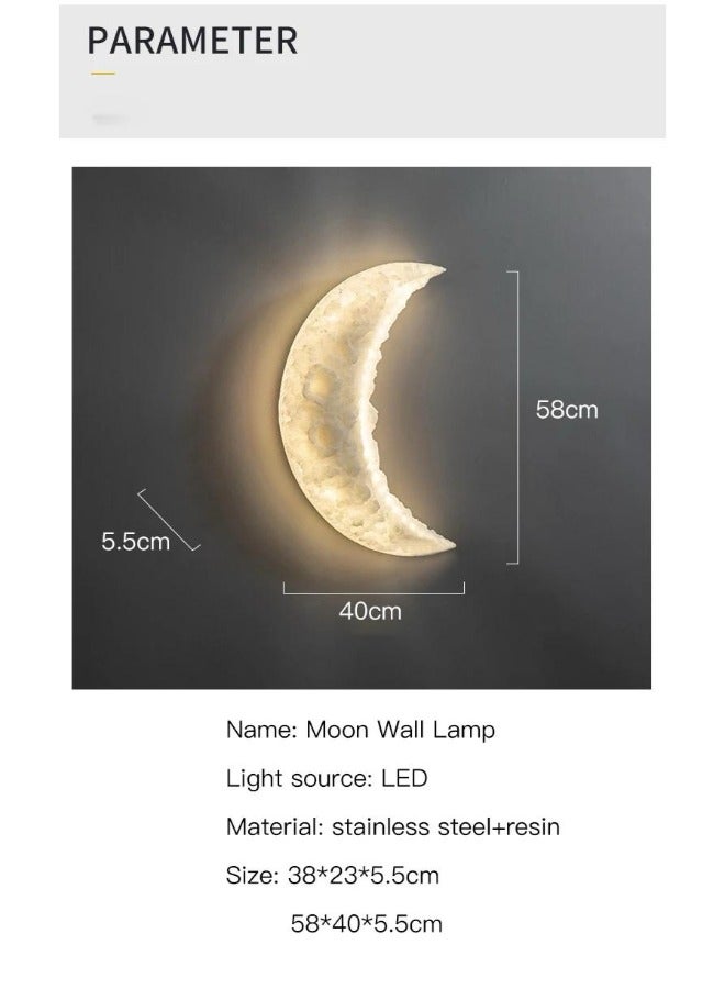 ACLIX Moon lamp wall decoration,Ornament Moon Lamp LED Night Light White - Image 4