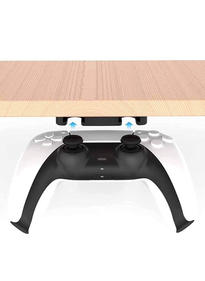PS5 PS4 Controller Holder,Controller Table Stand for PS5 PS4 Controller Under Desk,Mount for DualSense DualShock 4 Controller Holder Table Organize and Desk Management