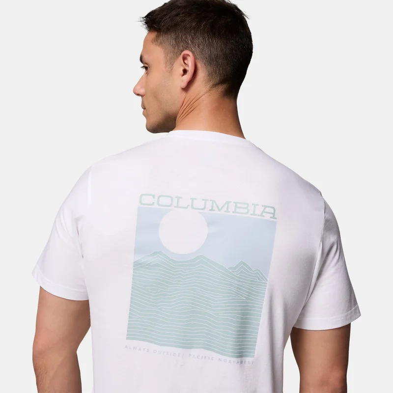 Columbia White Men's Rapid Ridge Back Graphic T-Shirt for Men | Best Price UAE