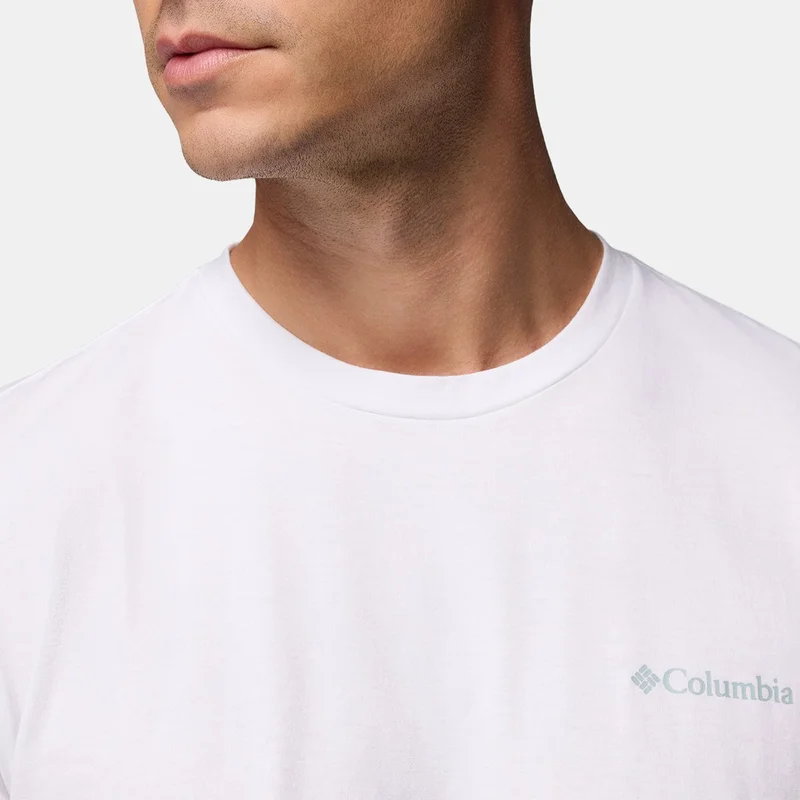 Columbia White Men's Rapid Ridge Back Graphic T-Shirt for Men | Best Price UAE