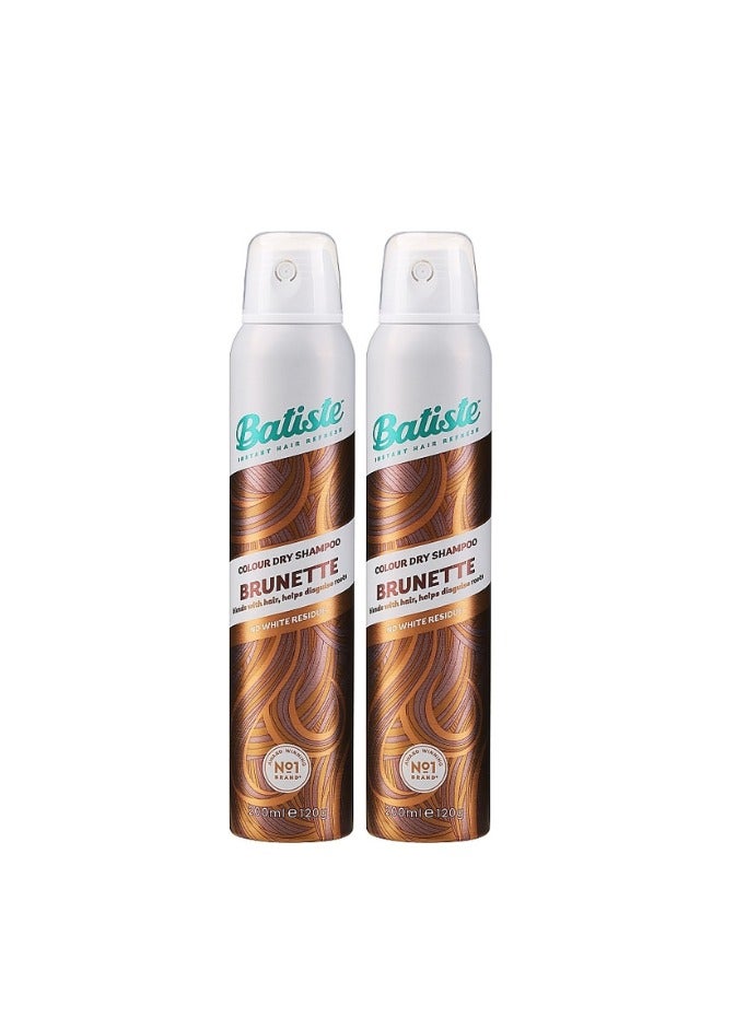 Batiste Colour Dry Shampoo Brunette 200ml Twin Pack Promo