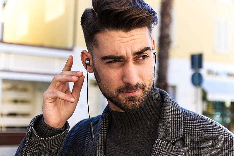 LUDOS Clamor Wired Earbuds in-Ear Headphones, 5 Years Warranty, Earphones with Microphone, Noise Isolating Ear Buds, Memory Foam for iPhone, Samsung, School Students, Kids, Women, Small Ears - Grey - Image 3