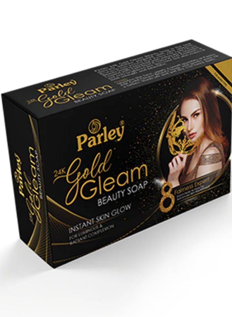 بارلي ثلاثة قطع من صابون الجمال اللامع من الذهب عيار 24 قيراط - Image 2