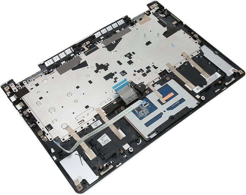 Yoga 710 14 Replacement Backlit Keyboard Silver Palmrest Black Keys - Image 4