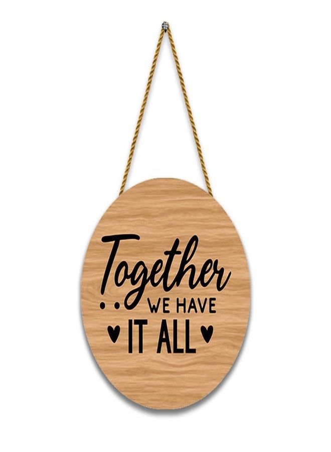 Nivaraprint Wooden Wall Hanging for Home Decoration | Decorative Wall Art for Home & Office, Study Room, Living Room | Modern Wooden Décor | Door Hanging Wall Decor | Wall Decoration Item for Gift - Image 1