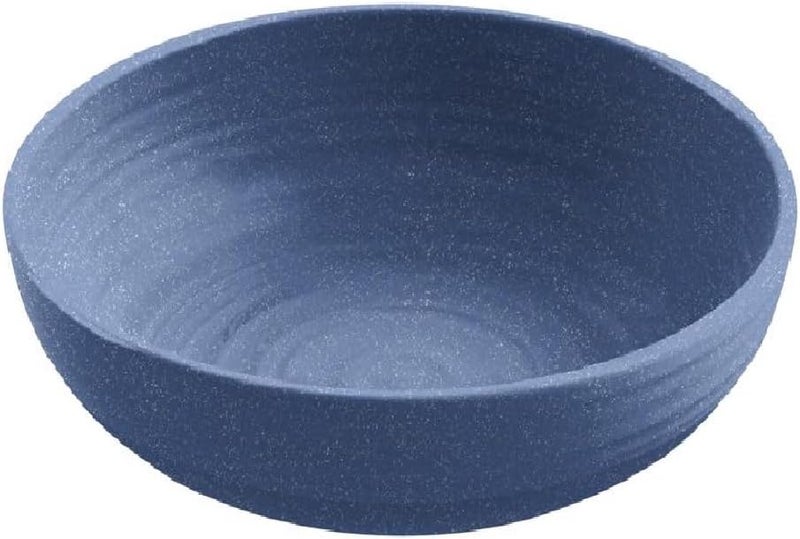TarHong Planta Artisan Solids Low Bowl Planta Majority Plant Based with Melamine Binder Shatterproof IndoorOutdoor Entertaining Matte Blue Set of 6 - Image 1
