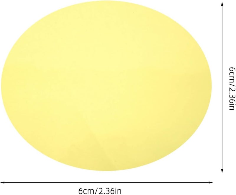 15pcs Ambient Lighting Tint Circles - 60mm Light Blocking Gel Discs - Color Correction Film Sheets - Adhesive Diffuser Filters for Mood Lighting Decor Yellow - Image 2