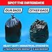 tasker 3033 Gallon Trash Bags Heavy Duty 100 Bags wTies Value Pack Large Black Trash Bags 30 Gallon 32 Gallon - Image 4