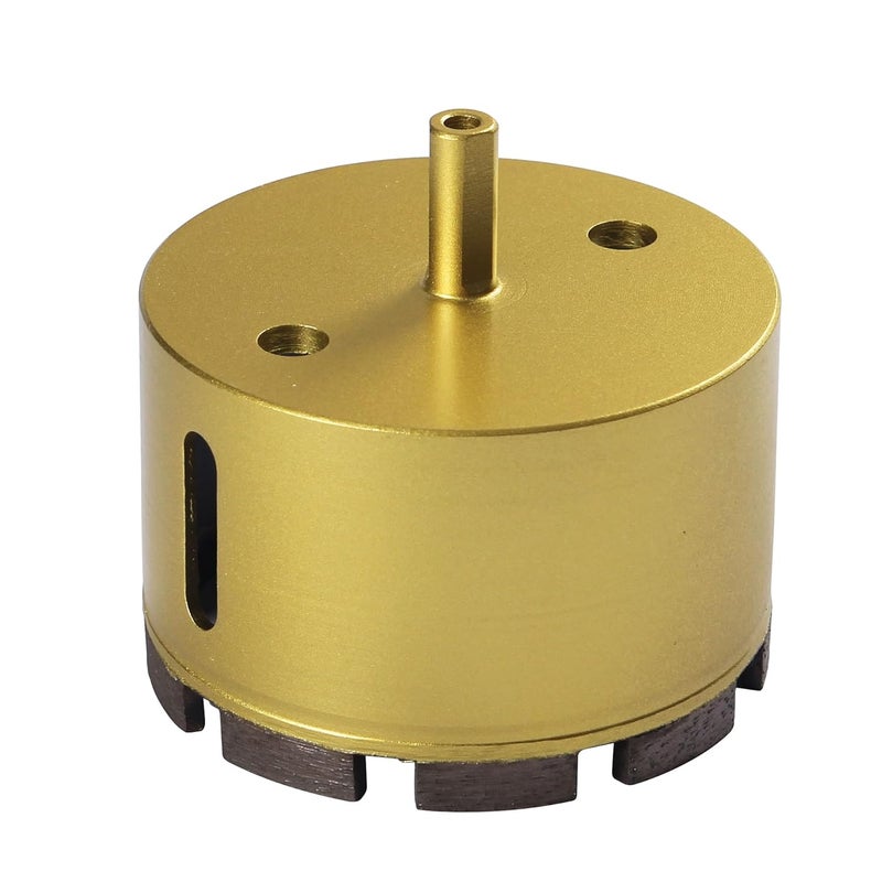 DRILAX 3-1/8 Inch Diamond Masonry Hole Saw | Heavy Duty Sintered Dry Core Bit | for Concrete, Brick, HVAC Vents, AC Pipes, Electrical Conduits | 3/8" Shank - Image 1