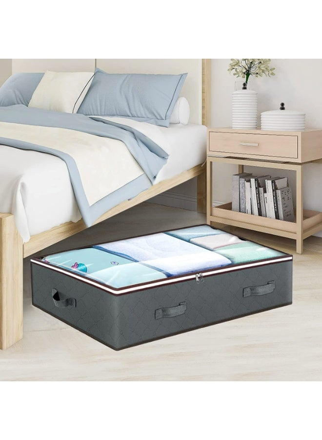Panda Hot sale bed bottom storage bag storage dustproof moisture-proof foldable household clothes quilt flat under the bed - Image 2