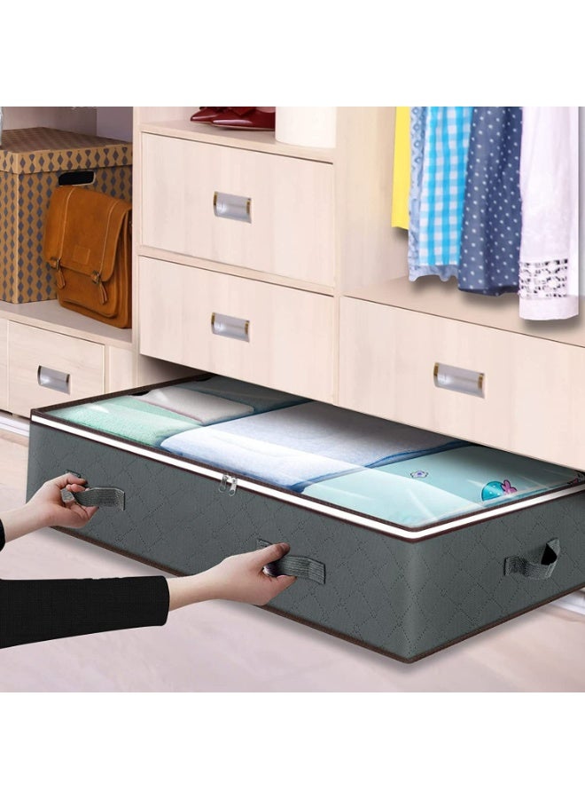 Panda Hot sale bed bottom storage bag storage dustproof moisture-proof foldable household clothes quilt flat under the bed - Image 1